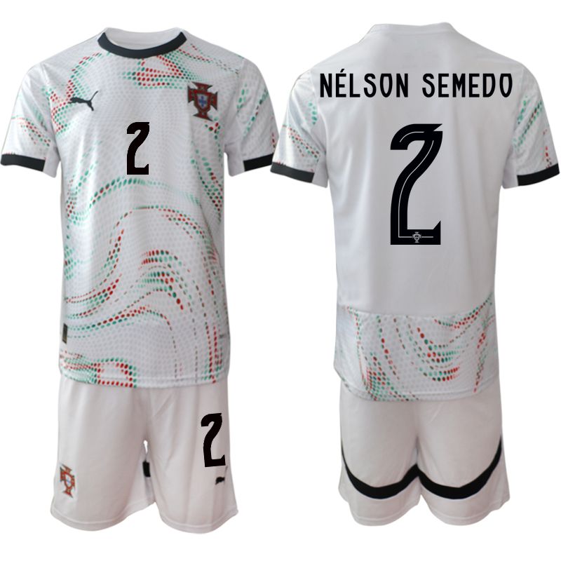 Men 2025-2026 Season Portugal away White #2 Soccer Jersey->portugal jersey->Soccer Country Jersey